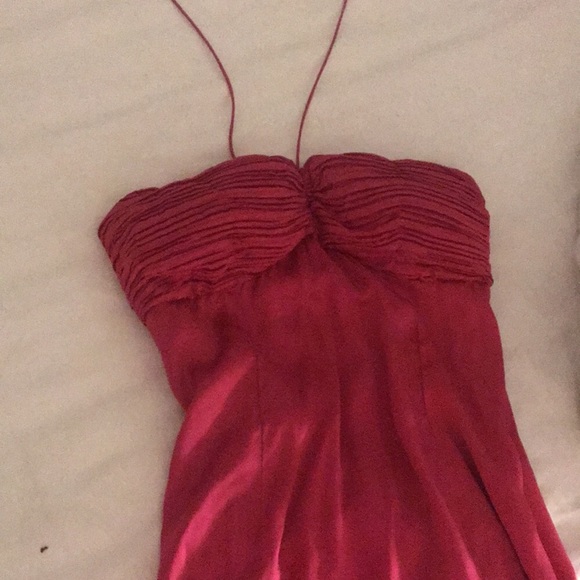 Summer blow out! 100% silk Magenta prom/formal gown - Picture 5 of 13